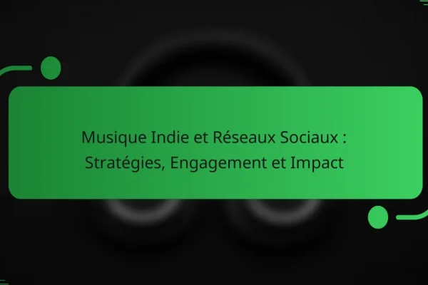 Musique Indie et Réseaux Sociaux : Stratégies, Engagement et Impact